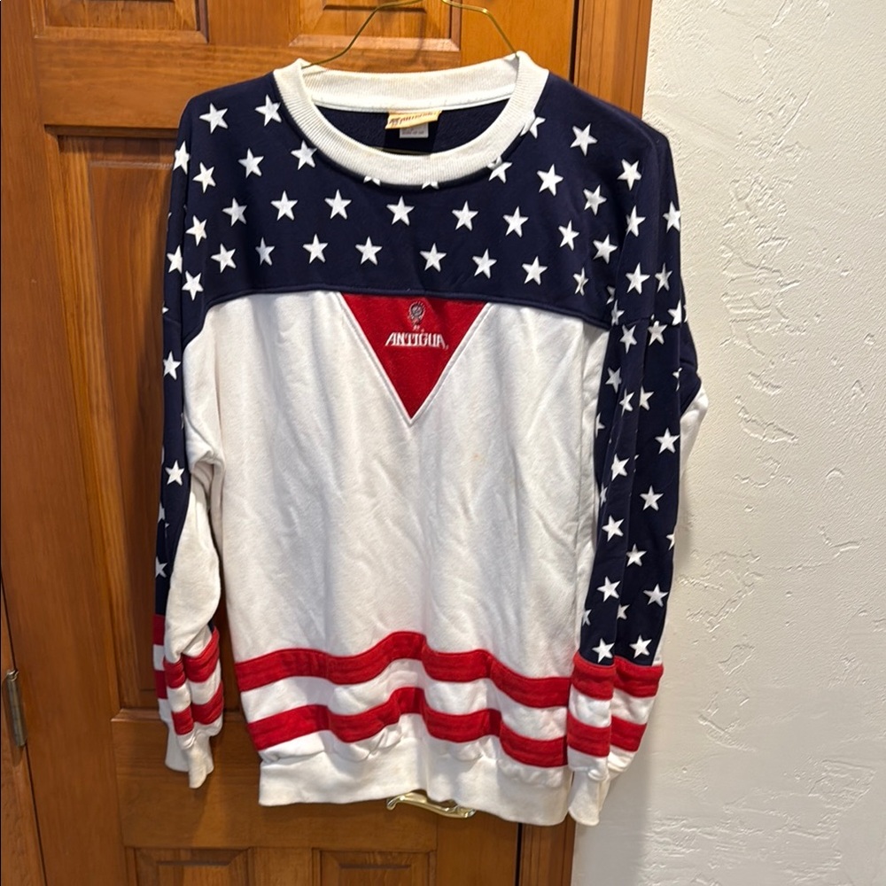 Antigua Navy and Cream Apparel